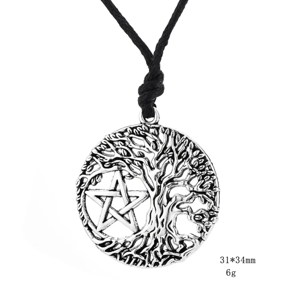 Давапара Древо жизни Yggdrasil Пентакль Пентаграмма Португалия кулон Wicca Pagan
