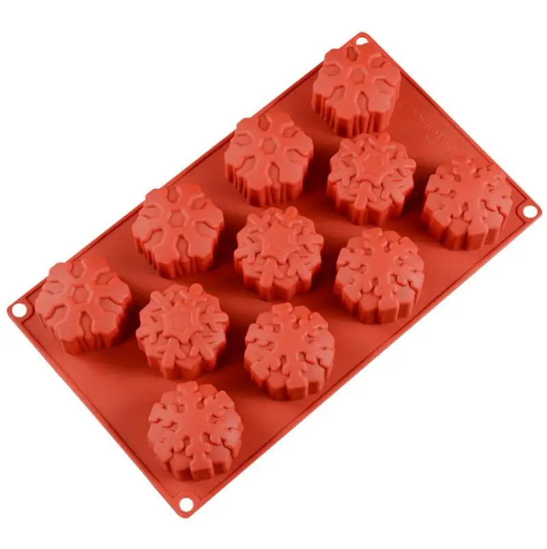 

Luyou 1pcs Snowflake Christmas mold Silicone Chocolate fondant Mold Snowflake cake bakeware baking tool DIY christmas FM1765