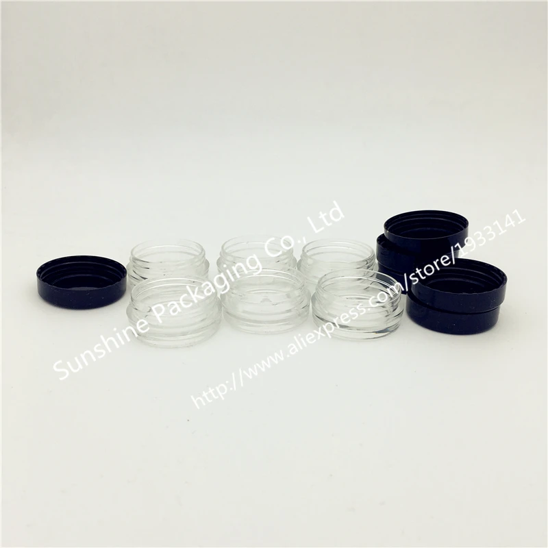Hot sale Promotion 100pcs 3G Plastic Cream Jars 3 g cream jars 3ml sample cosmetic bottlesntainer | Красота и здоровье