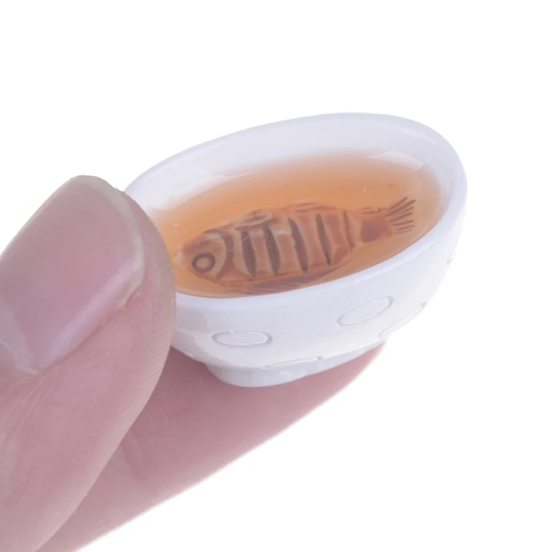 Miniature Chinese Cuisine Food Dollhouse Rice Mini Dessert Noodles Tofu Fish Resin Pretend Toys 1:12 Scale | Игрушки и хобби