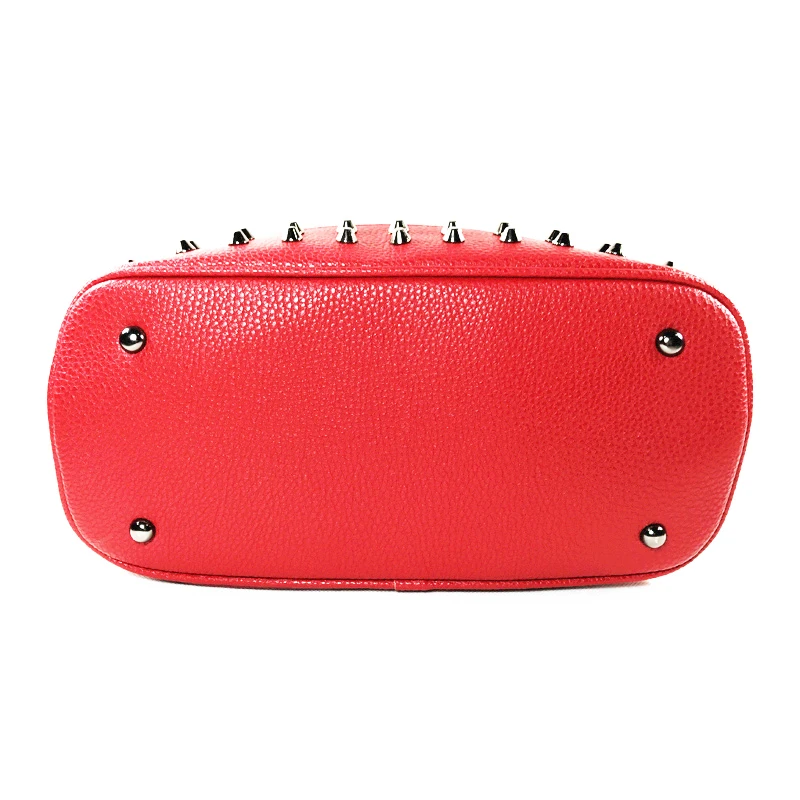 Сумка ALIEME женская с заклепками саквояж на плечо модный чемоданчик кросс боди