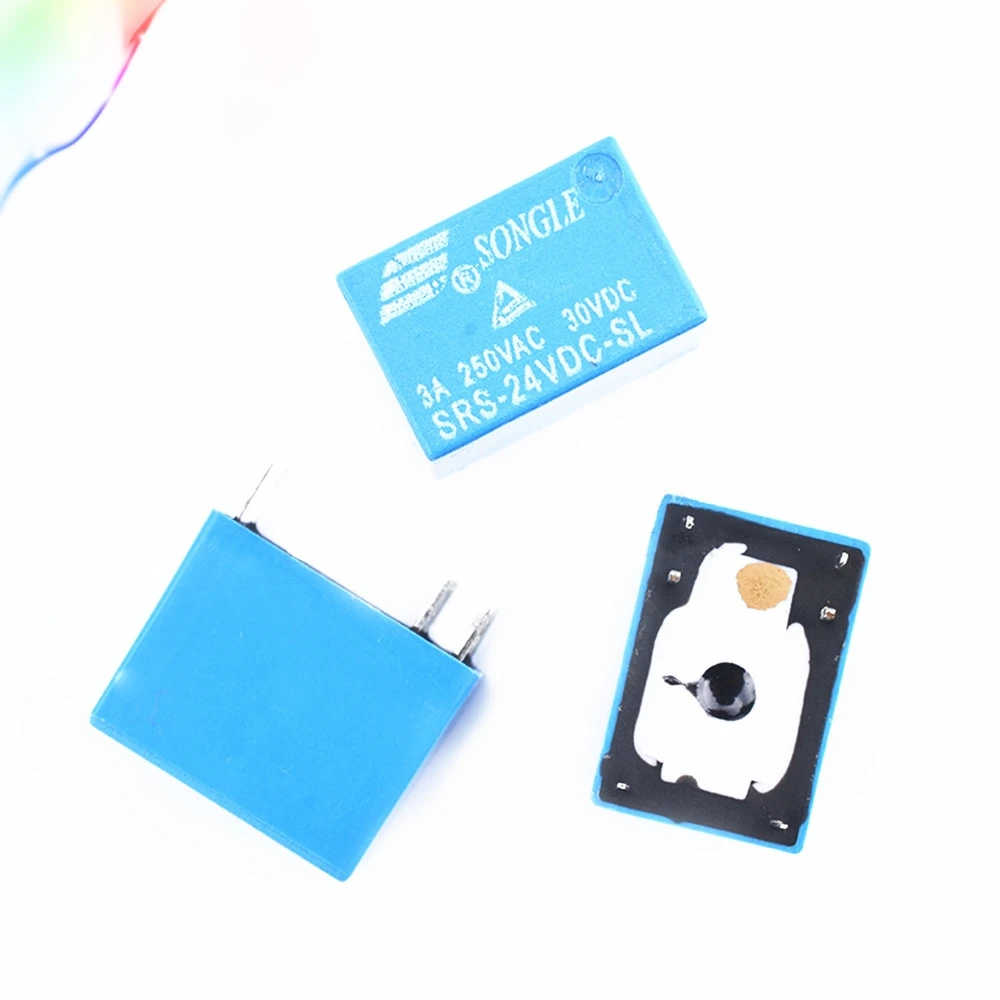 5 шт. SONGLE Реле типа Мощность реле ПП PCB 6 pins голубом цвете для детей возрастом от до