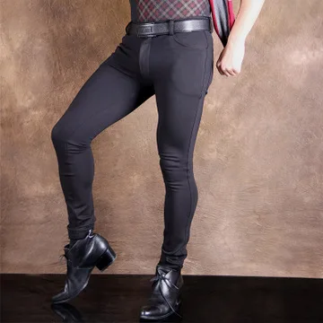 Black Pants Бренд MEISE, Мужская одежда, облегающие брюки, низкая талия, тянущаяся ткань, посылка, ноги с добавлением шерсти, сохраняющие тепло, обтягивающие повседневные брюки-карандаш - Цвет: Black Pants