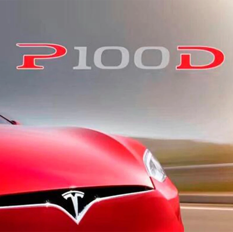 Автомобильная задняя наклейка PD 100 90 Tesla Model S значок с эмблемой 3D пользовательский
