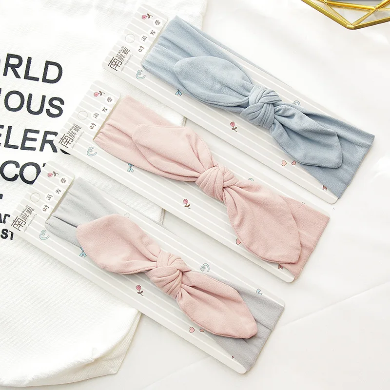 Newborn Baby Headband Lovely Rabbit Ears Bowknot Hair Bands Mix Styles Headwear Kids Girls Children Accessories | Детская одежда и