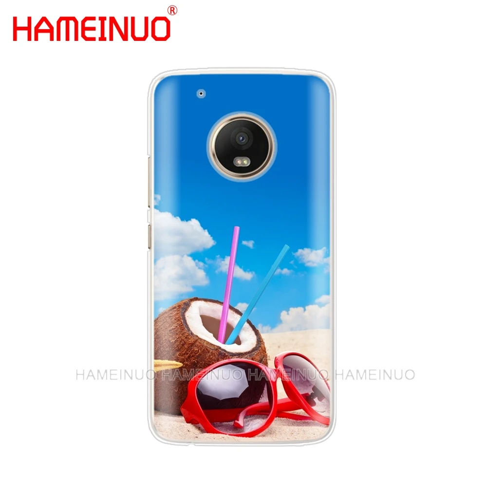 HAMEINUO кокосовый пляжный фруктовый сок Летний чехол для телефона Motorola Moto X4 C G6 G5 G5S G4