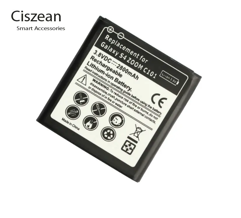 3x 2800mAh B740AC/K/E/U Replacement Battery + Wall Charger For Samsung Galaxy S4 Zoom C101 C1010 C105A C105 NXF1 NX3000 i939D | Мобильные