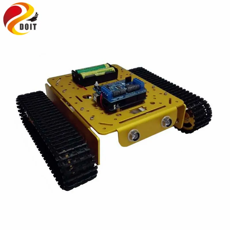 WiFi RC Tank Chassis T200 на Android/iOs Телефон с Ar duino Development Board + Drive Shield 2 двигателя DIY