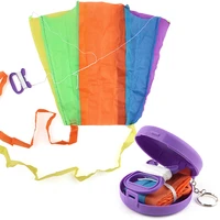 mini pocket kite outdoor fun toys novelty sport game toy soft kite creative folding kite child intelligence gifts for children
