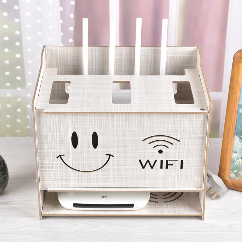 Прекрасный улыбающееся лицо кабель коробка для хранения беспроводной Wifi