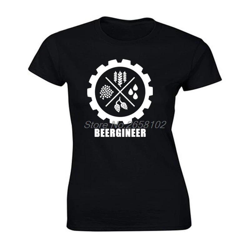 Beer Engineer Gear футболка Ретро 3D печатные женские футболки лето/осень 100% хлопок