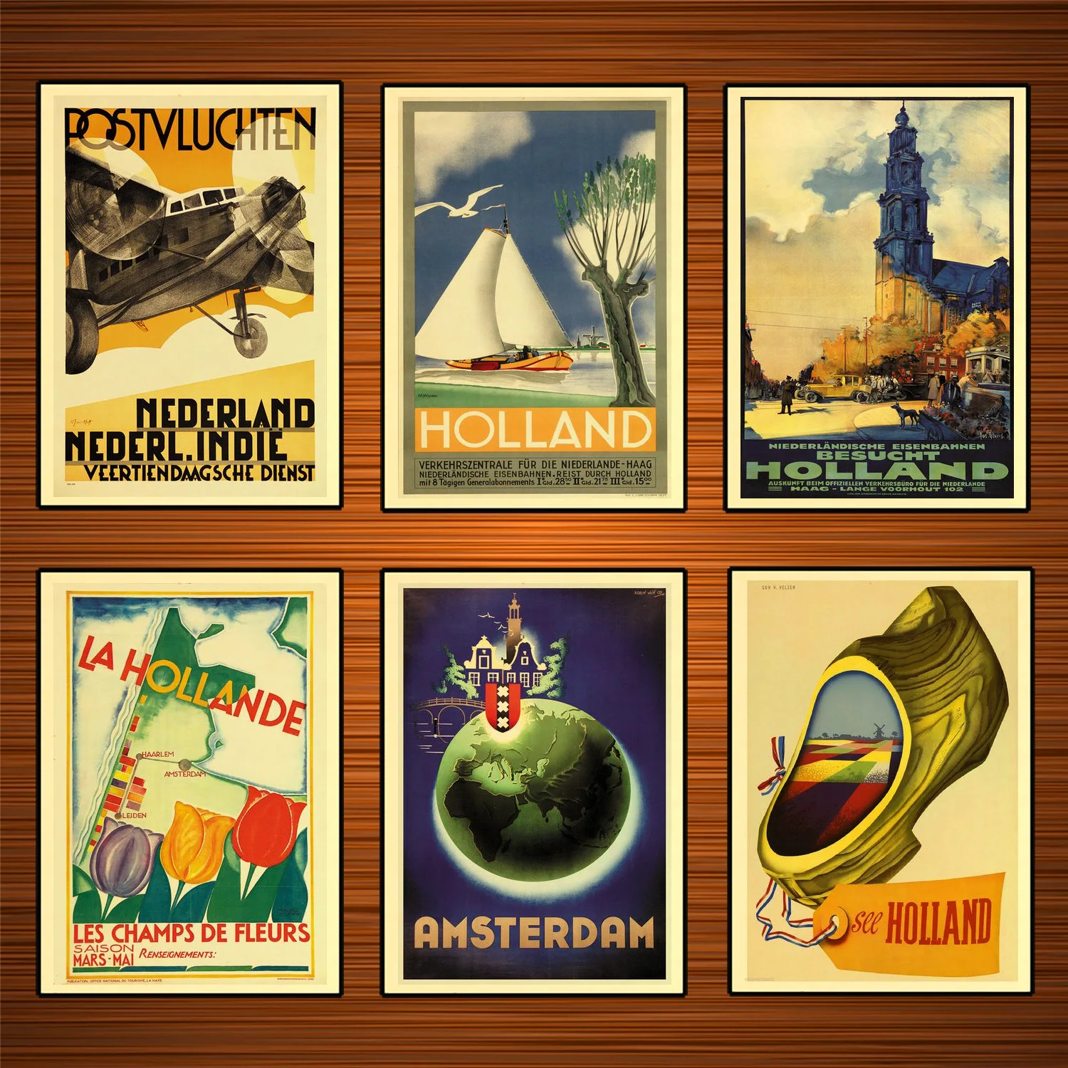 Голландская голландская Туризм Апрель поле Май классические настенные наклейки