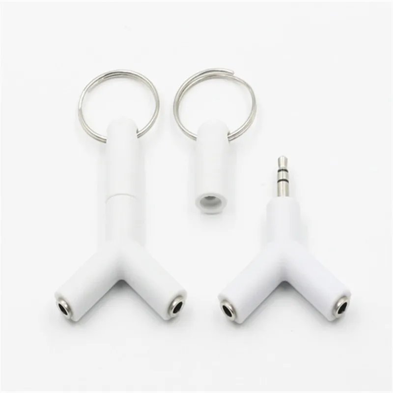 Y Type Audio Splitter Earphone Couple Line 3.5mm Cable One Divided Into Two Headset Couples Adapter For on - Аудио разветвитель для наушников Y-типа с 3.5-мм кабелем, деление на две пары наушников, адаптер для одного.