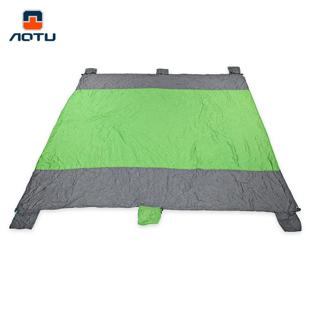 AOTU at6235 Портативный пляжные Коврики Sandproof Одеяло с 6 карман для пикника Кемпинг
