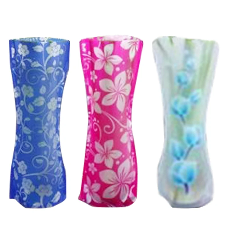 1 шт. Экологически чистая Складная ваза из ПВХ для цветов прочная декор свадебной