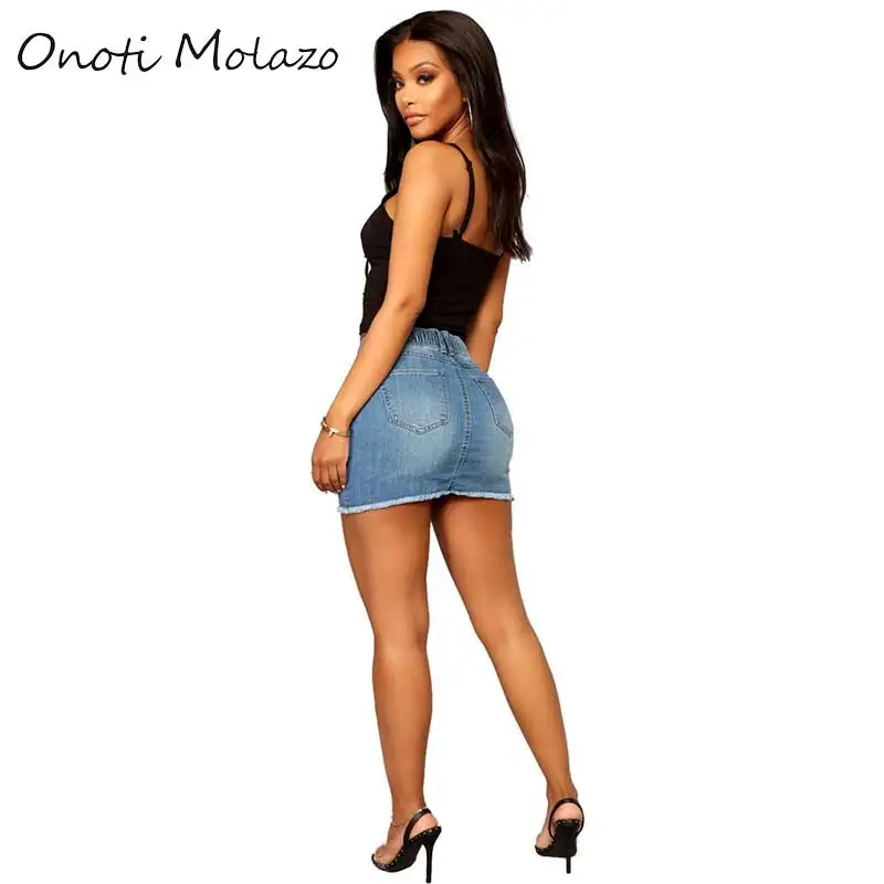 Bleach Error source мини джинсовая юбка 2019 летняя новая оболочка Женская базовый карман