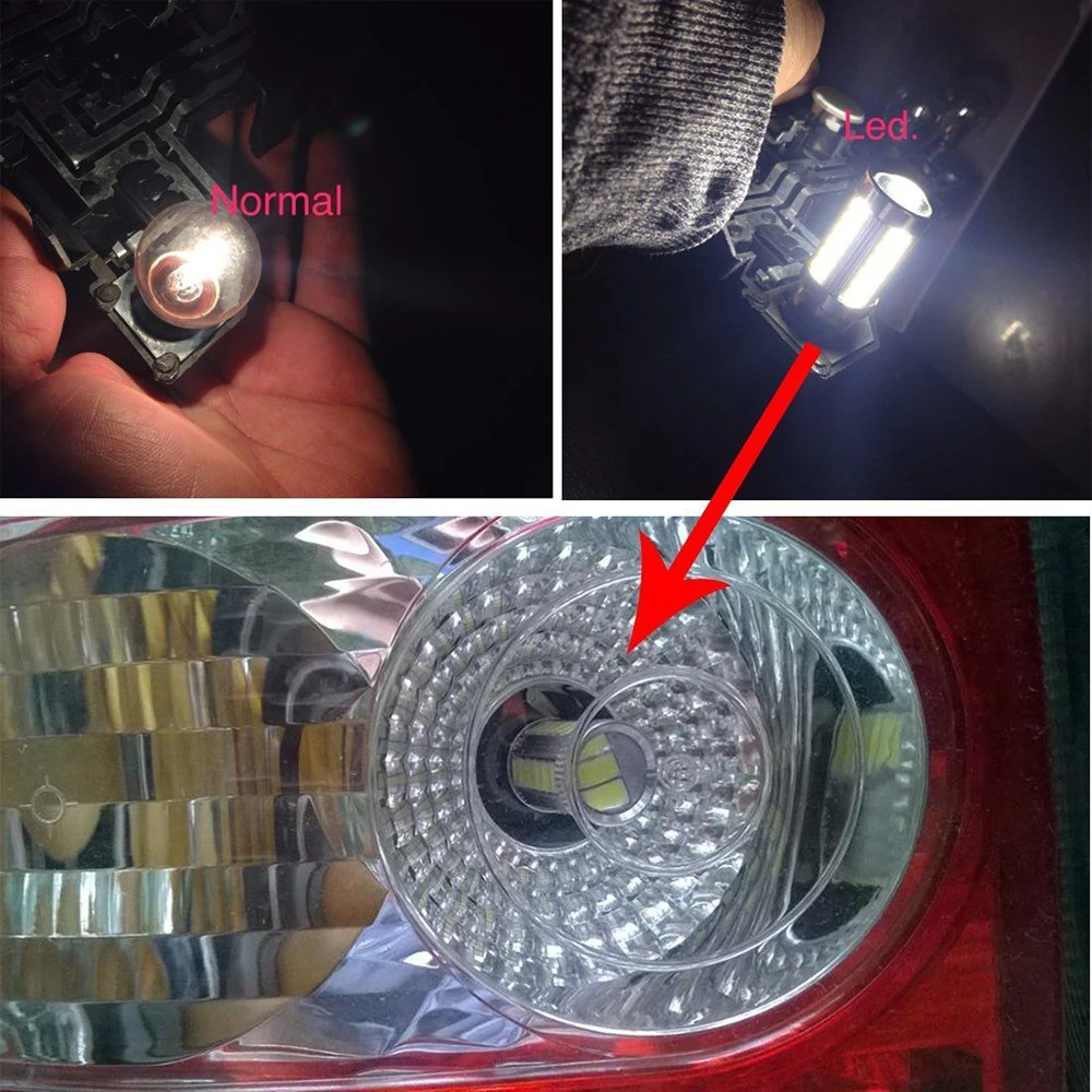 T20 WY21W 7443 W21W 33 SMD 5630 светодиодсветодиодный Автомобильная задняя лампа стоп