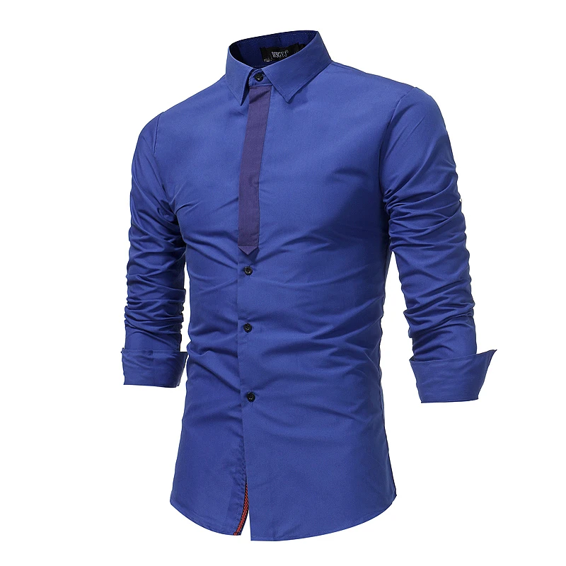 Бренд 2018 модная мужская рубашка с длинными рукавами Топы Персонализированные