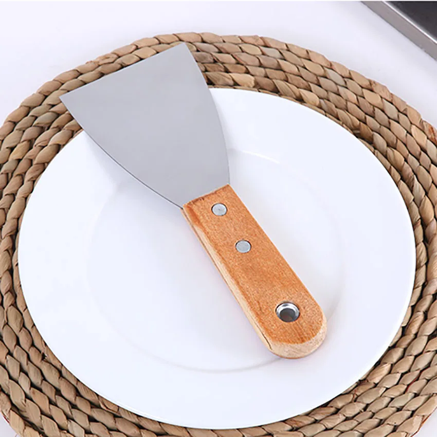 Лопатка для пиццы из нержавеющей стали металлическая кулинарная лопатка с