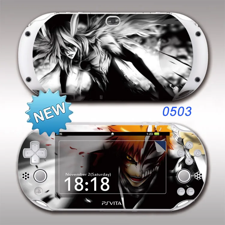 0503 PSV2000 Sticker Аниме игра Передняя и задняя защитная PSV2000 Кожа Наклейка s Обложка для sony PSvita 2000 EVA PSV2000 Наклейка виниловая кожа Наклейка протектор - Цвет: 0503 PSV2000 Sticker