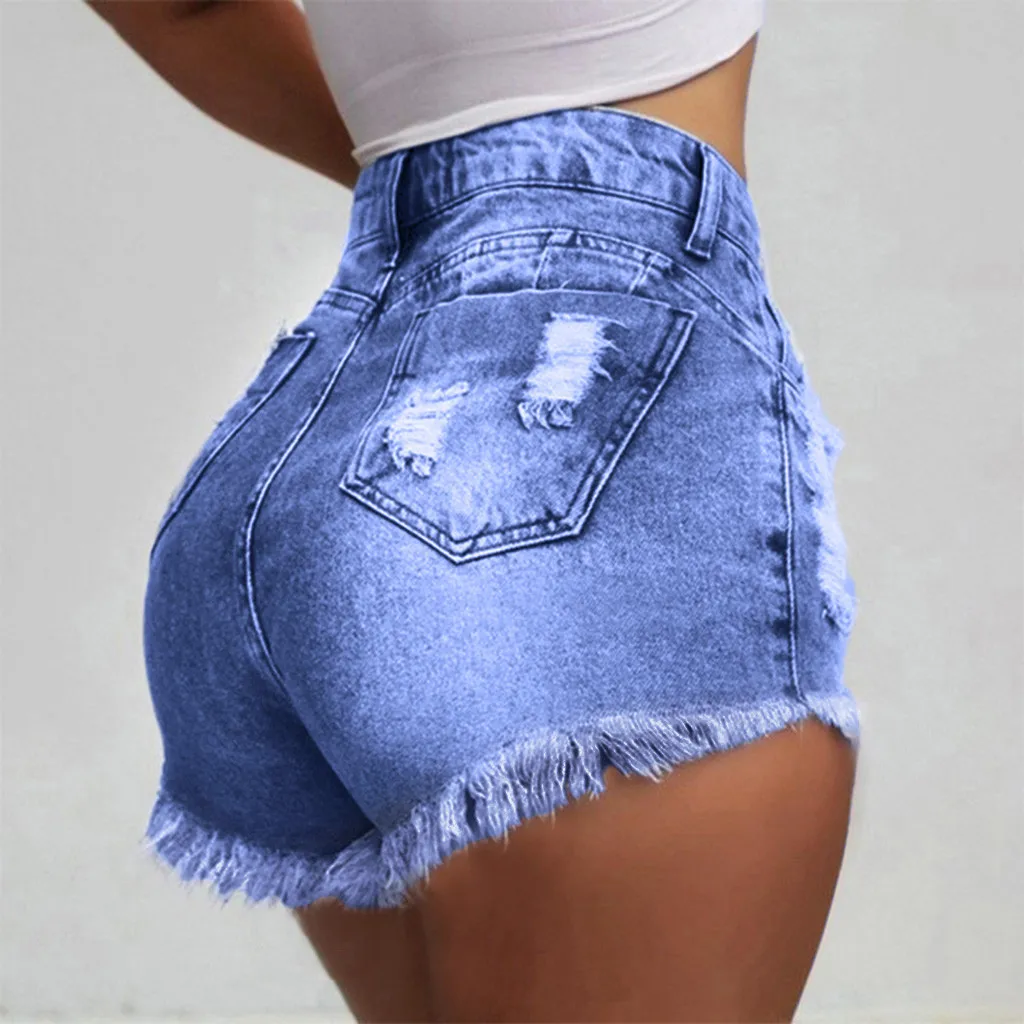womens shorts summer jeans shorts women sport Women's Summer Denim Shorts Women's Pleated Denim Shorts High Waisted Shorts