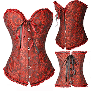 819 Dark Red Корсет в стиле стимпанк Сексуальная Готическая Бюстье корсет с бюстом, с крючками платье 6XL размера плюс животик Управление отвесное женское платье с талией Cincher Бурлеск Одежда - Цвет: 819 Dark Red