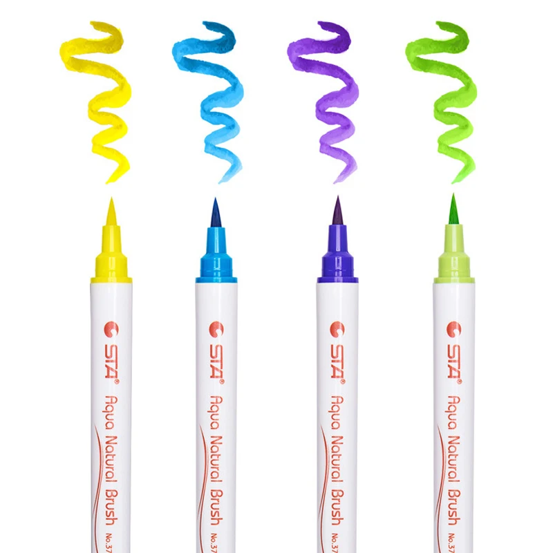 Набор мягких ручек кистей для рисования акварельные маркеры ручки с надписями