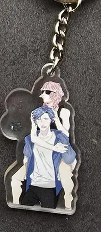 C 1 шт 6 см Новинка! Ogeretsu Tanaka BITCH-BO YARICHIN Двойные Кольца Подвески Yaoi Fan BL Автомобильный держатель для ключей - Цвет: C