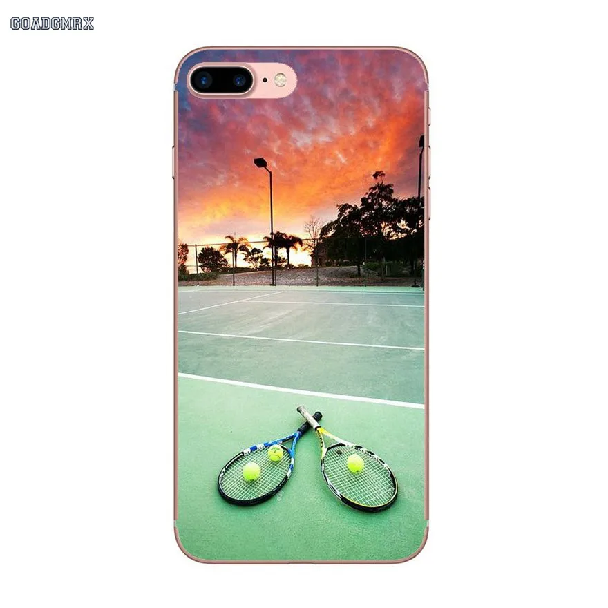 Для iPhone 6 6S 7 8 Plus X XS MAX XR 4 4S 5 5S SE 5C прозрачные мягкие чехлы для теннисного