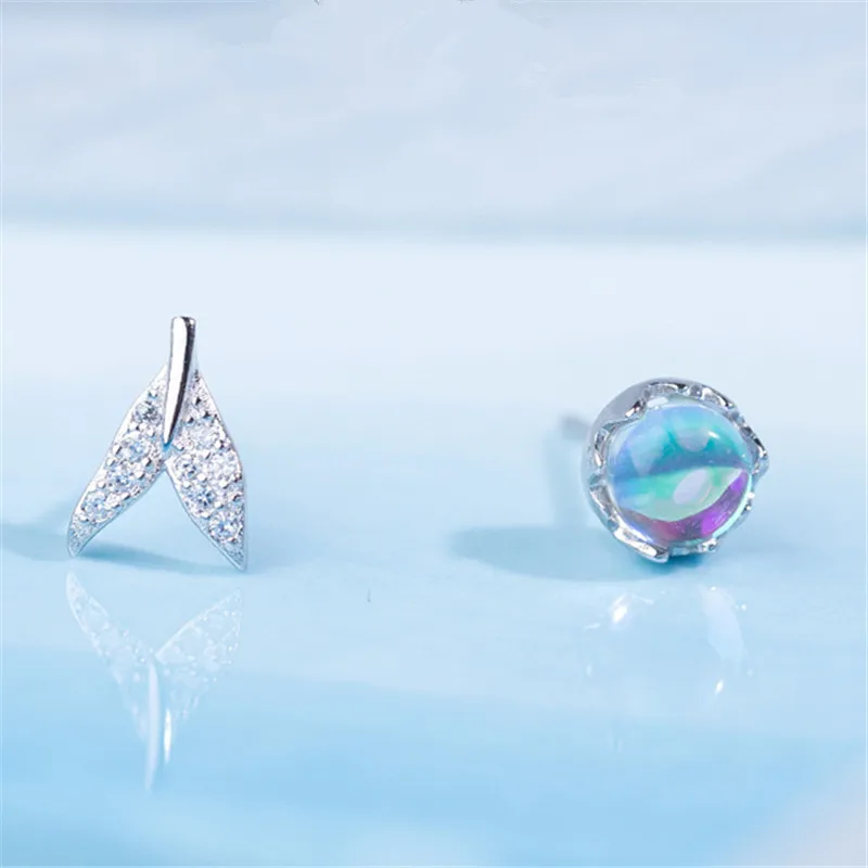 Модные регулируемые кольца на палец с искусственным кристаллом в форме русалки