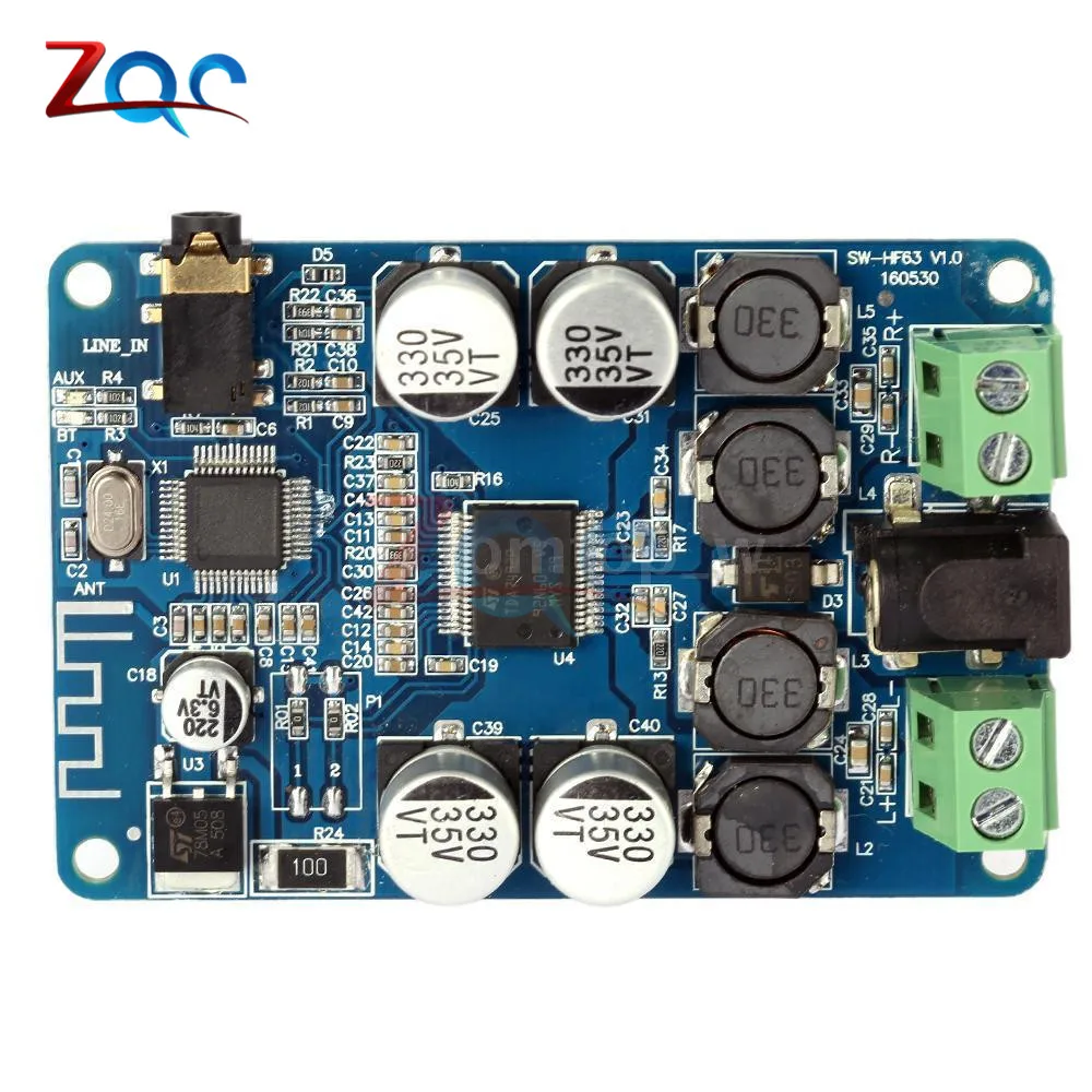 Двухканальный беспроводной Bluetooth 4 0 усилитель TDA7492P плата аудиоресивер 25 Вт +