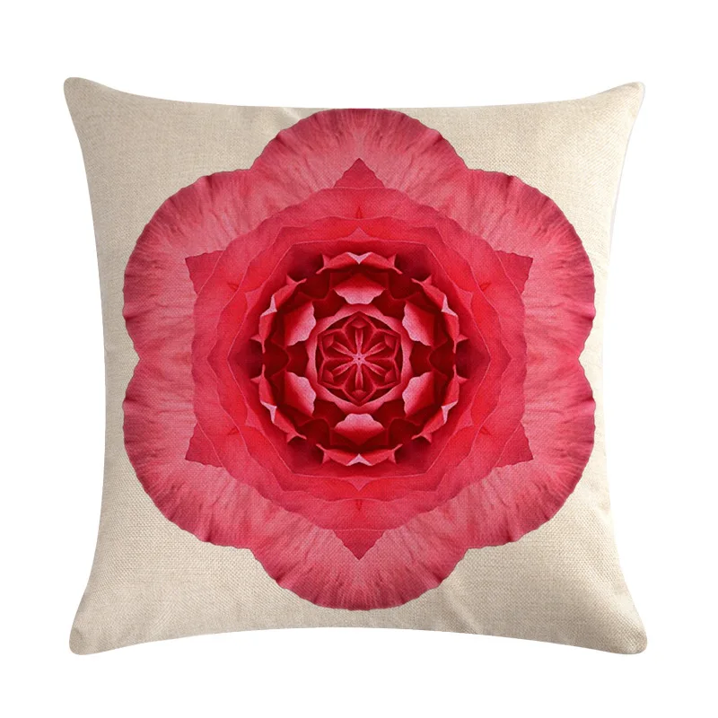 Винтаж Подушка с цветочным принтом чехол для дивана декоративная наволочка