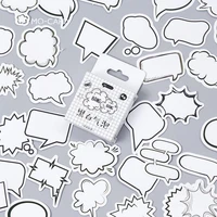 45pcspack dialogue box diy stickers diary album card stick label decoration stickers
