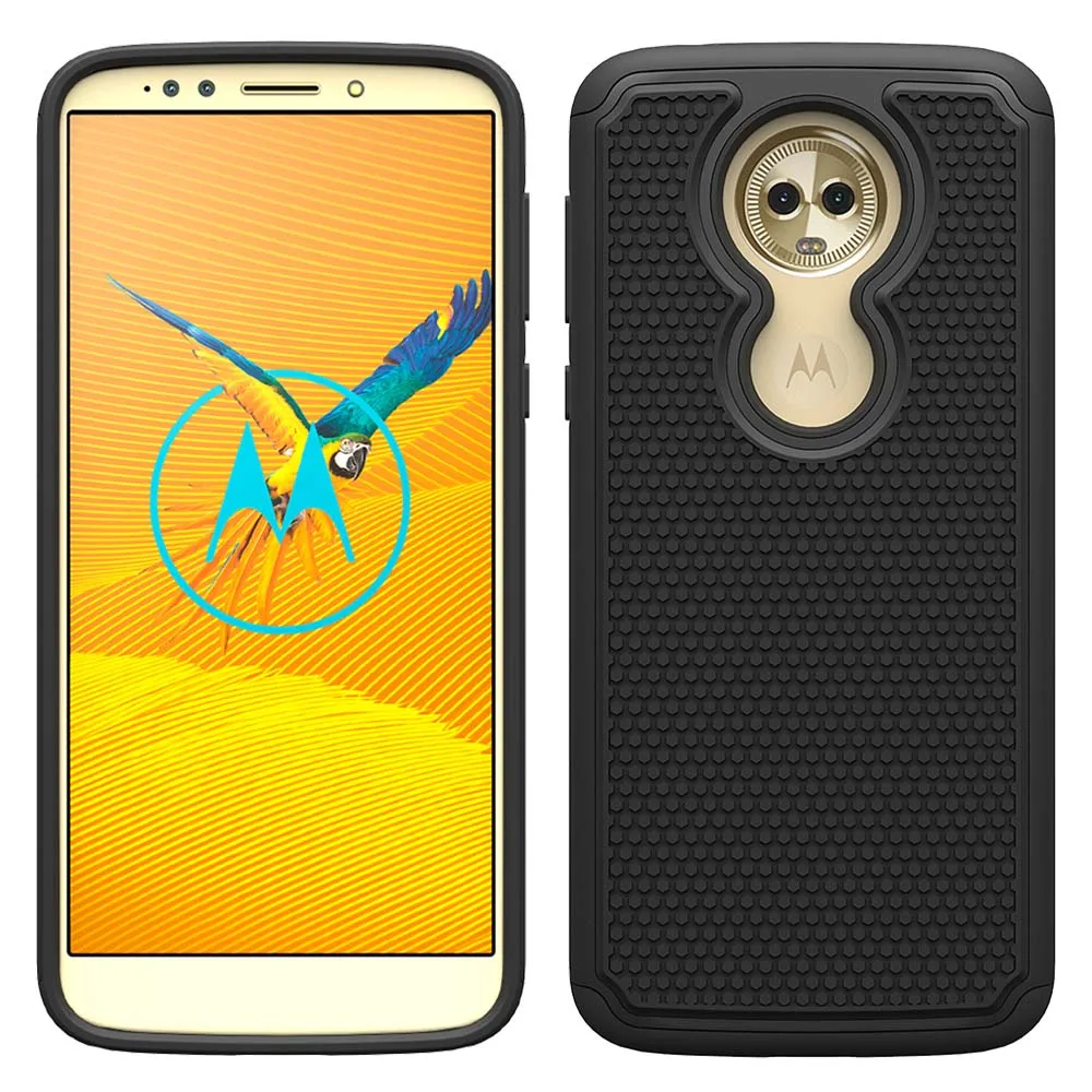 Двухслойный защитный чехол для Motorola Moto G6 Play xt006/Moto Forge / E5 мягкий силиконовый и