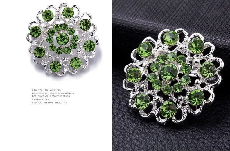 Popular brooch jewelry Zinc-alloy round cut diamond-love heart pin European style brooches collar for gifts | Дом и сад