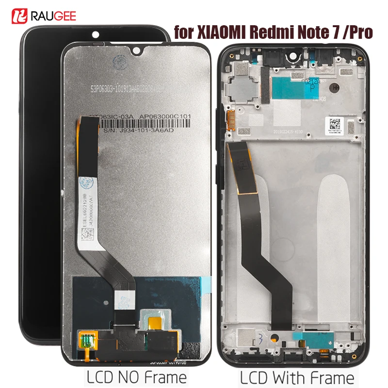 Дисплей для Xiaomi Redmi Note 7 ЖК-дисплей сенсорный экран в сборе Замена для Redmi Note 7 Pro дисплей протестированный экран телефона