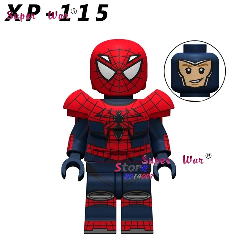 XP115 Одиночный фильм Marvel Человек-паук, Дэдпул, Капитан Америка, Железный человек, муравей, Халк, строительные блоки, игрушка для детей - Цвет: XP115