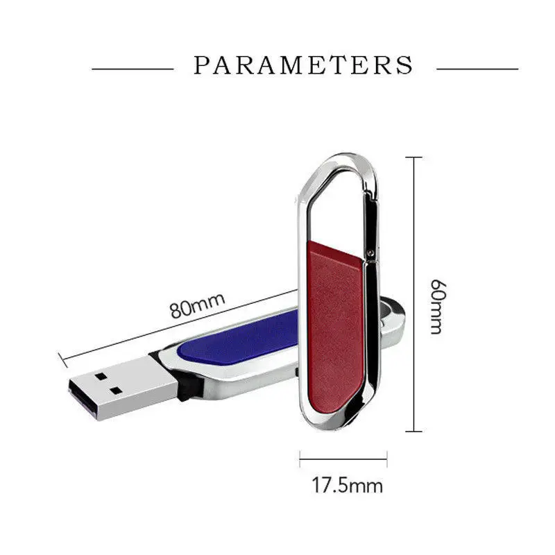 USB флеш накопитель VicSoul кожаный карабин флешка 16 ГБ 32 64 128 2 0 флешка|USB