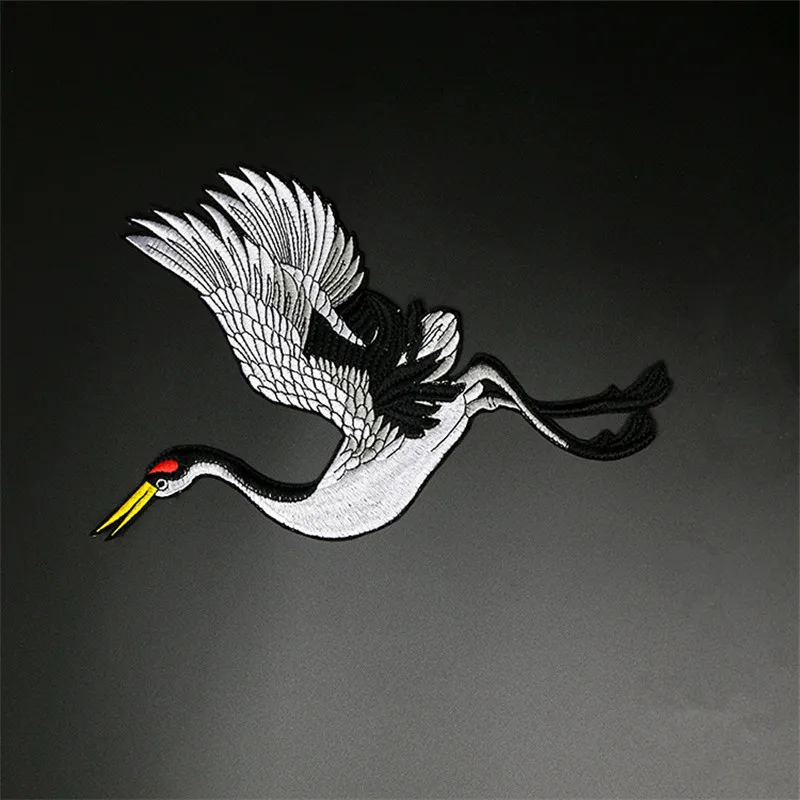 18x26 см нашивка с вышивкой в виде крана нашивки птицы для одежды одежда AC0786 | Дом и