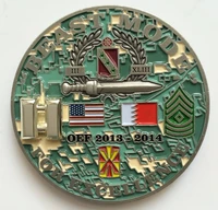 hottest sell military flag coin new fashion engraving 3d coin