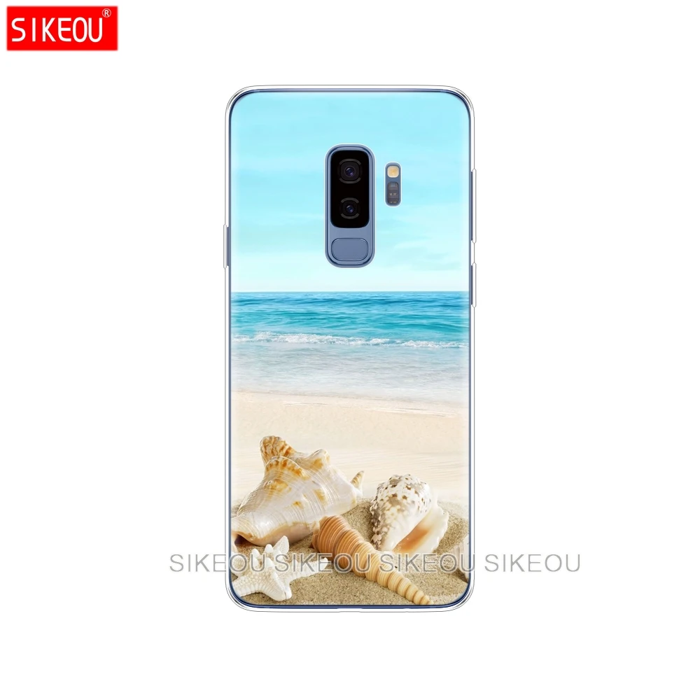 Силиконовый чехол для Samsung Galaxy S9 S8 S7 S6 edge S5 S4 S3 PLUS телефона летняя пляжная сцена на