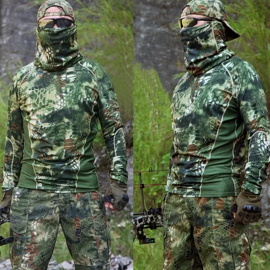 Быстросохнущая футболка для спорта на открытом воздухе Военная Тактическая