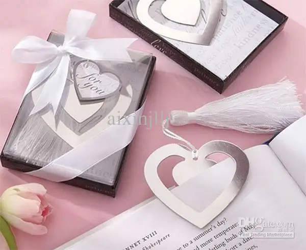 Wholesale - Snowflake Bookmarks Wedding Supplies Heart-shaped Pendant Gifts Tassel Favors | Тематическая одежда и униформа