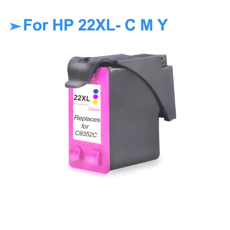 For 22XL-Tri-color Пополнение для hp 21XL 22XL полный картридж Замена для hp с чернилами hp Deskjet 3915 3920 F380 F2180 F4100 F4180 принтер для hp 21 22 - Цвет: For 22XL-Tri-color