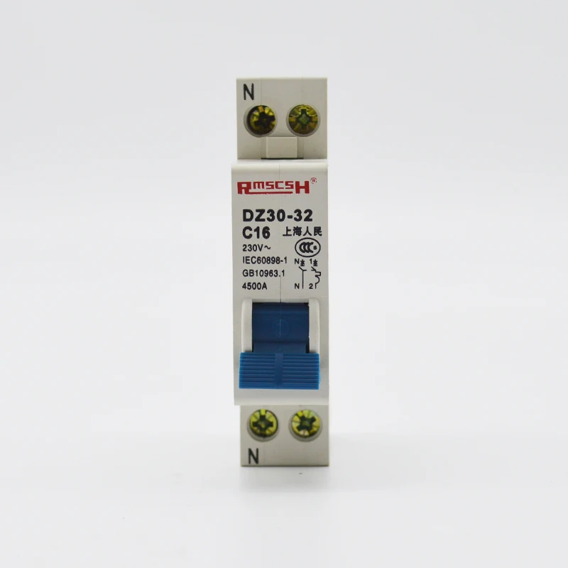 Мини автоматический выключатель DPN DZ30 32 1P + N 10A 16A 20A 25A 32A 230V 50/60HZ MCB двойной In Double