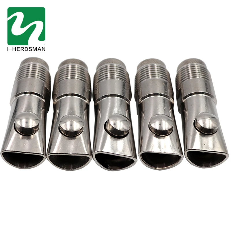 1 Шт. Серебристый Ниппель из нержавеющей стали для свиней 1/2NPT Автоматический поилка для свиней бесплатная доставка.
