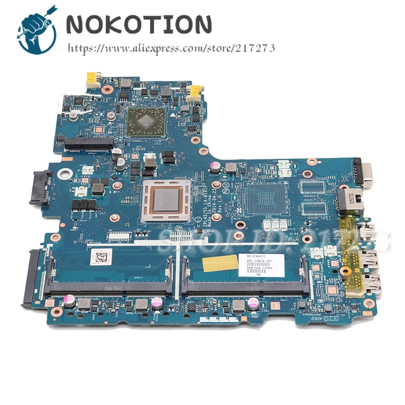 Материнская плата NOKOTION для ноутбука HP PROBOOK 455 G2 773074 001 ZPL45 55 LA B191P материнская с/для