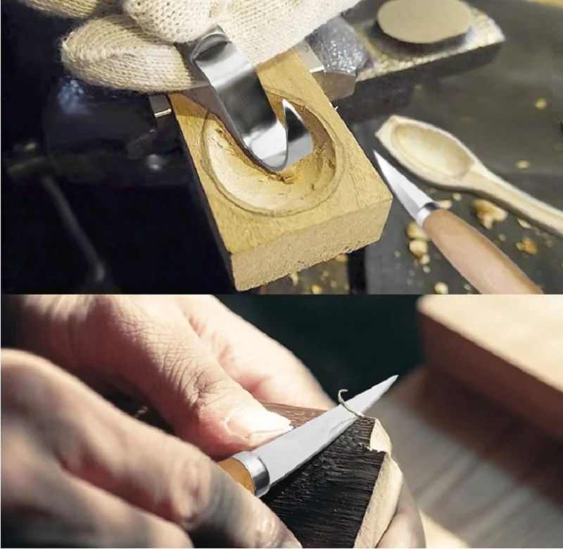 Новинка 2 шт./компл. искусственная работа по дереву резьба своими руками ложка нож