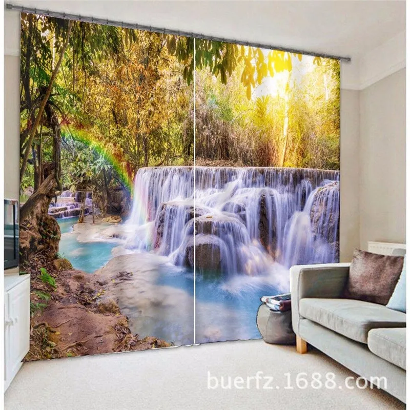 

Luxury 3D Curtains Drapes for Living Room Office Hotel Home Wall Tapestry Can be Customed