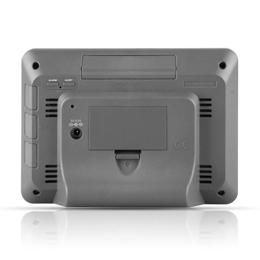 Беспроводная метеостанция, цветной прогноз с оповещением, температура, влажность, барометр, сигнализация, фаза Луны